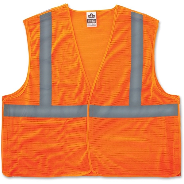 Glowear Safety Vest, Class 2, Hi-Vis, Breakaway, Mesh, 2XL/3XL, OE EGO21067 - main